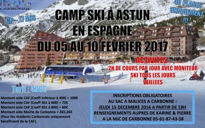 Camp Ski à Astun