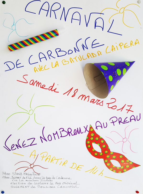Affiche du Carnaval de Carbonne 2017